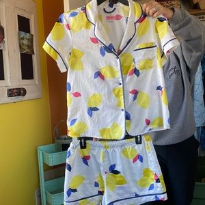 Kate spade lemon pajama set